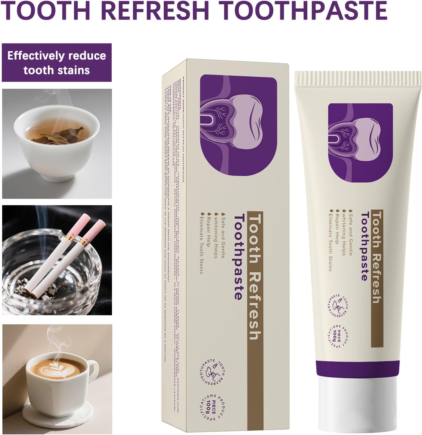 TrueAmorre Nature Fresh Breath Whitening Toothpaste™